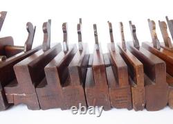 Quantity (14) of Moulding Planes Mostly Greenslade, with Moseley Plough