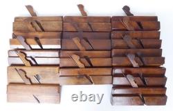 Quantity (14) of Moulding Planes Mostly Greenslade, with Moseley Plough