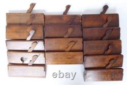Quantity (14) of Moulding Planes Mostly Greenslade, with Moseley Plough