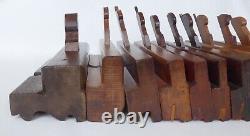 Quantity (16) of Moulding Planes Varvill, Moseley, Hields, Atkins, S&J