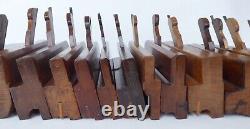 Quantity (16) of Moulding Planes Varvill, Moseley, Hields, Atkins, S&J