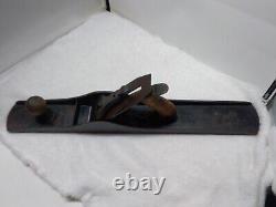 RARE 22 STANLEY BAILEY #7 Carpenters Hand Plane Joiner Woodworking Tool WORKS