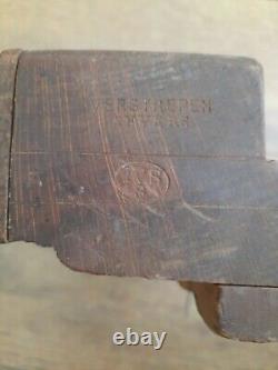 RARE Antique Verstrepen Amvers JVS Wood Plane Woodworking Tools