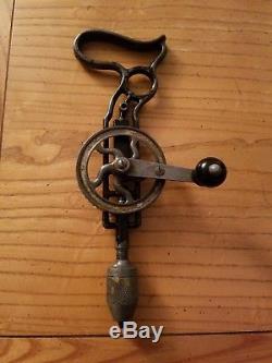 RARE Stanley 610 Pistol Sweetheart Eggbeater Drill Vintage USA Woodworking Tool