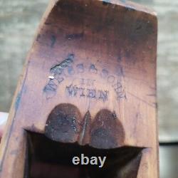 RARE Vintage Weiss & Sohn Woodworking Plane Compass Curved Wood Wien Austria
