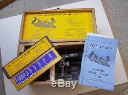 RECORD No 405 MULTI PLANE WOODWORKING Original Wooden Box 23 Cutters Little Used