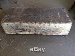 REDUCED antique toolbox wood carpenters woodworking