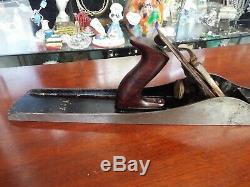Rare Antique 22 Stanley Bailey No. 7 Wood Plane Woodworking Rosewood Handle