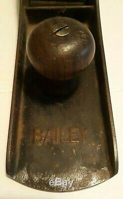 Rare Antique 22 Stanley Bailey No. 7 Wood Plane Woodworking Rosewood Handle