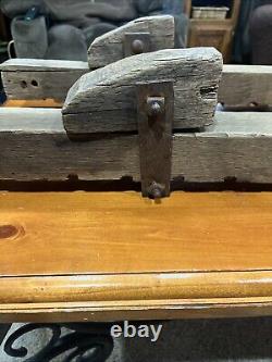 Rare Antique Wooden Bar Clamp Vintage Wood Working Tool 42 Lot Of 2