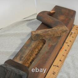 Rare Antique Wooden Jointer Hand Plane 28 in. Woodworking Carpentry