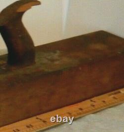 Rare Antique Wooden Jointer Hand Plane 28 in. Woodworking Carpentry