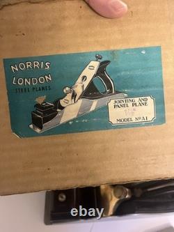 Rare Boxed Norris 14-1/2 Panel Plane In Original Box
