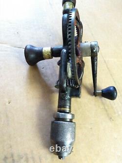 Rare Goodell-Pratt No. 259 Eggbeater 2 Speed Ratchet Hand Drill Woodworking