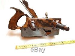 Rare Screw Stem Plough Plane Ohio Tool Co Plow Groove Collectable Woodworking