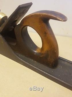 Rare antique Vintage 20 1/2 Long Unusual Wood Working shoot Plane. See all pics