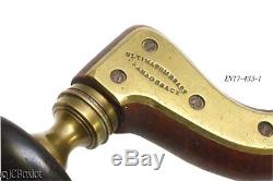 Rare beechwood R MARPLES ULTIMATUM BRACE brass drill woodworking tool jcboxlot