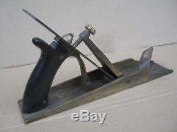 Rare & weird Morin French patented bronze woodworking plane with bakelite handle