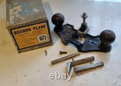 Record 071 Router Plane woodworking hand plane in box