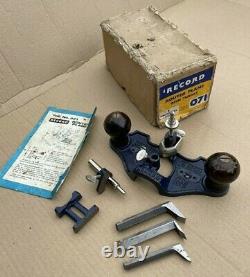Record No 071 Hand Router Plane Boxed & Complete No71 Woodworking Tool