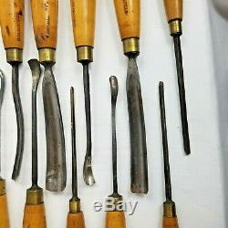 Reduced 30%set Of 13 Wood Carving Tools By Marples Of Sheffield, Uk