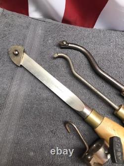 Robert Sorby 4pcs. Woodworking, Bowl Turning, Tools (3 Hand Tools) (1 Gauge)Used