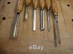 Robert Sorby 6 pcs Set of Woodturning Chisels Wood Lathe Tools