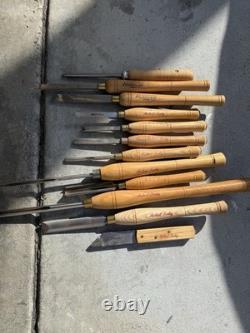 Robert Sorby 9-Piece Wood Turning Lathe Tools Set Plus Hurricane Gouge