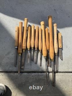 Robert Sorby 9-Piece Wood Turning Lathe Tools Set Plus Hurricane Gouge