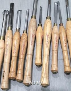 Robert Sorby HHS Woodturning Lathe Tools Chisel Sheffield England 13 Pieces Lot