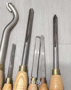 Robert Sorby HHS Woodturning Lathe Tools Chisel Sheffield England 13 Pieces Lot