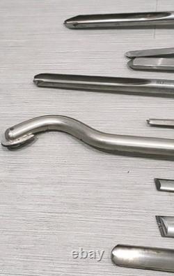 Robert Sorby HHS Woodturning Lathe Tools Chisel Sheffield England 13 Pieces Lot