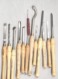 Robert Sorby HHS Woodturning Lathe Tools Chisel Sheffield England 13 Pieces Lot
