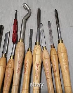 Robert Sorby HHS Woodturning Lathe Tools Chisel Sheffield England 13 Pieces Lot