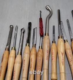 Robert Sorby HHS Woodturning Lathe Tools Chisel Sheffield England 13 Pieces Lot