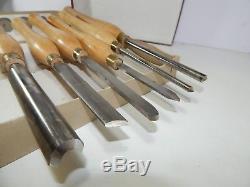 Robert Sorby Woodturning tool set. Six woodturning tools. Woodturning