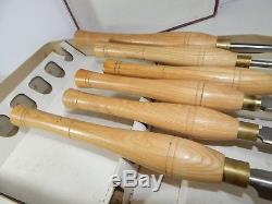 Robert Sorby Woodturning tool set. Six woodturning tools. Woodturning
