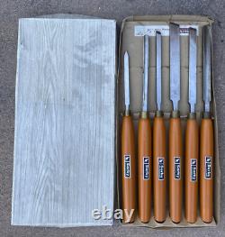 Robert Sorby Woodworking Turning Tools 6 Pc Set Lathe Made in England