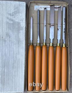 Robert Sorby Woodworking Turning Tools 6 Pc Set Lathe Made in England