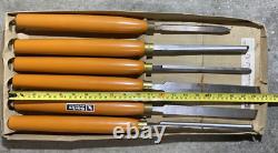 Robert Sorby Woodworking Turning Tools 6 Pc Set Lathe Made in England