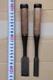Round Chisels 15mm 24mm Set for Woodworking Tools Vintage Authentic Quality