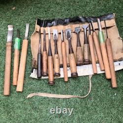 Ryusaku Shunko Maru Nomi 15pc Set Hand Tools for Carpenters Woodworking