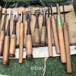 Ryusaku Shunko Maru Nomi 15pc Set Hand Tools for Carpenters Woodworking