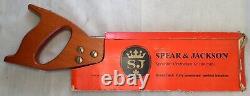 SPEAR & JACKSON #52 12 TENON SAW 14TPI Spectacular with Cardboard Protector