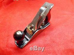 STANLEY NO. 2, EXTRA LONG, 8 in. SMOOTH PLANE, WOODWORKING PLANE, NEAR MINT CONDITION