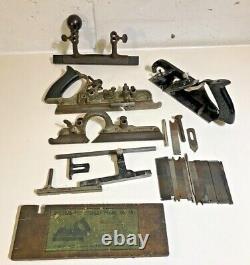 STANLEY No. 45 COMBINATION PLANE & No. 75 Plane Antique Sweetheart Cutters