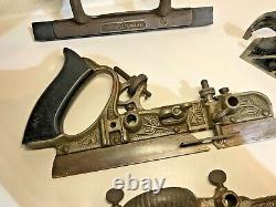 STANLEY No. 45 COMBINATION PLANE & No. 75 Plane Antique Sweetheart Cutters