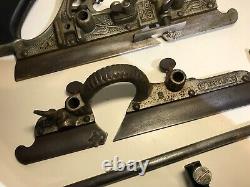 STANLEY No. 45 COMBINATION PLANE & No. 75 Plane Antique Sweetheart Cutters