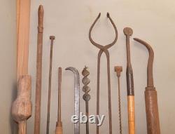 Sabot Clogger tools antique woodworking draw knife collectible early primitive