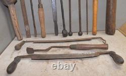 Sabot Clogger tools antique woodworking draw knife collectible early primitive